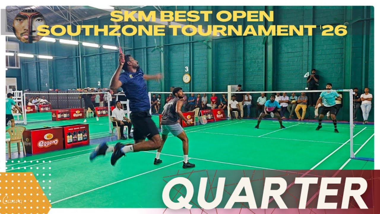 BENNET ANTONY/GAJENDRA VS LOKESH/GANESH:SKM BEST OPEN BADMINTON TOURNAMENT 2026