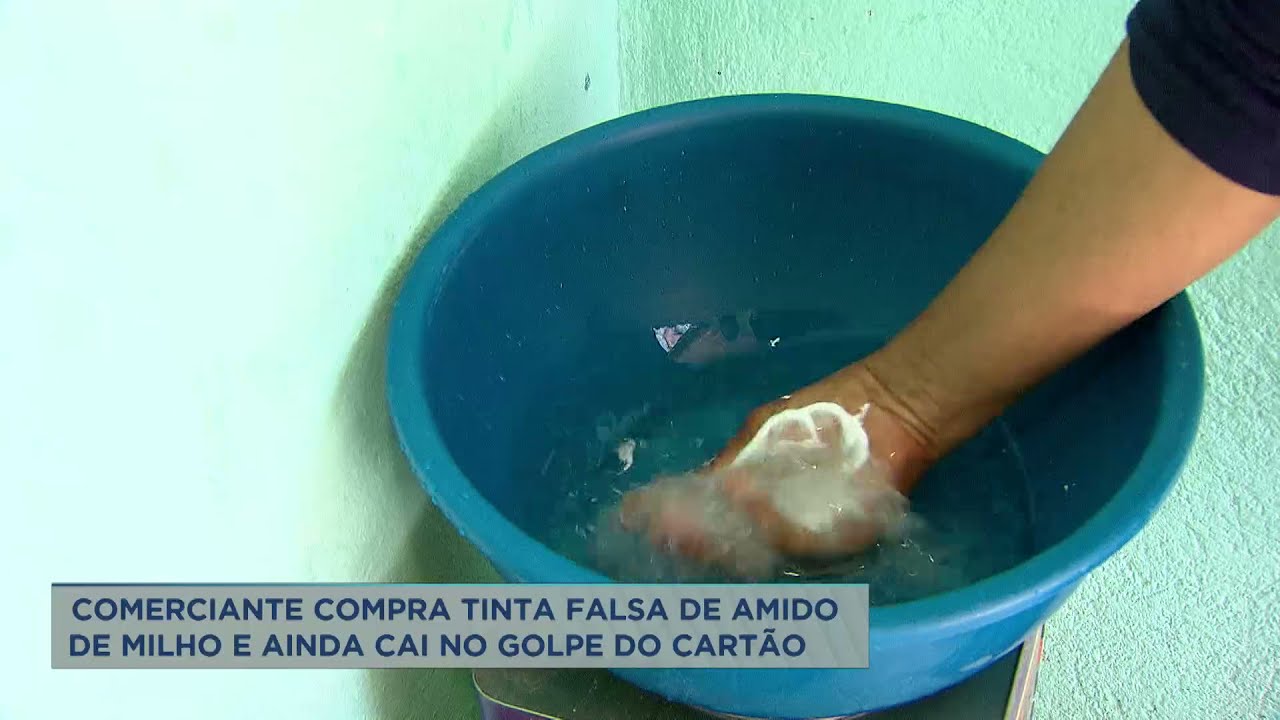 Golpistas vendem tinta falsa feita de amido de milho na Grande BH