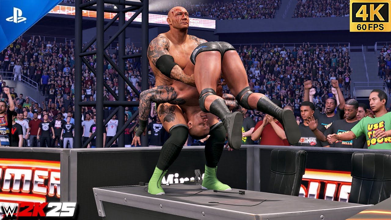 WWE 2K25 — Батиста против Рэнди Ортона — матч по экстремальным правилам | 4K PS5