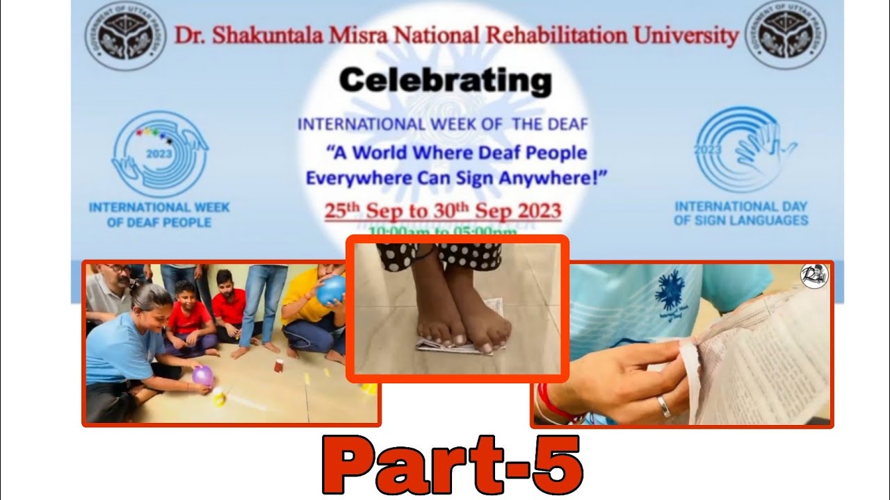 #ISL Part-5th International week of Deaf People 2023 By Dsmnru Lko (28/09/2023)