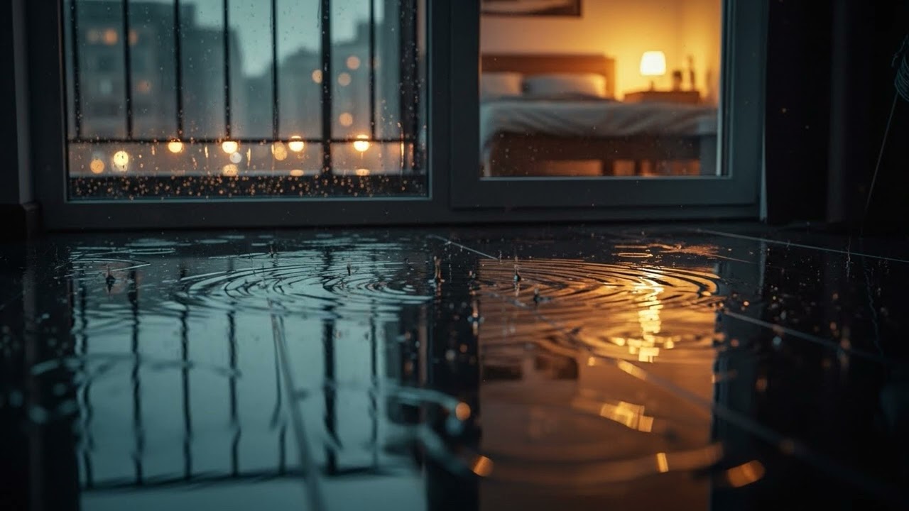 FALL INTO SLEEP INSTANTLY - Deep Sleep Music + Insomnia | Rain Sounds in Bedroom & Calm Piano Music