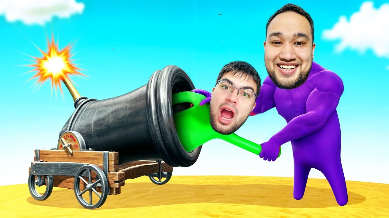 ASABLARIM TAMOM BO'LDI BU KARTANI O'TGUNCHA - HUMAN FALL FLAT