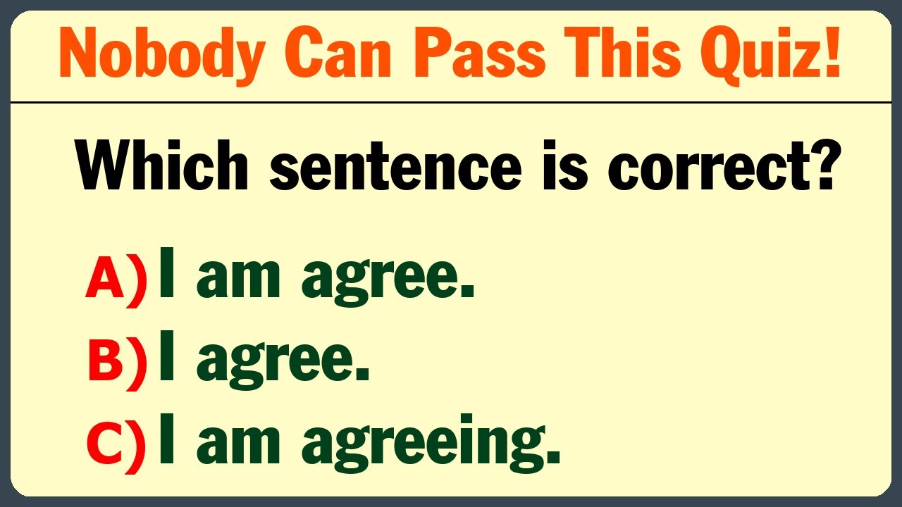 Only 1% Can Score 20/20! 🔥 Mixed English Grammar Quiz #EnglishGrammar