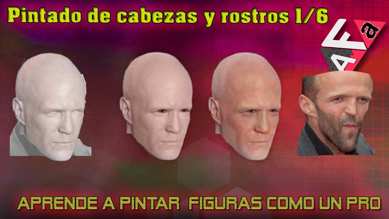 🔥🔥🔥Pintado de figuras / rostros o cabezas tipo 👌💯1/6 - tutorial basico epico💥🤙