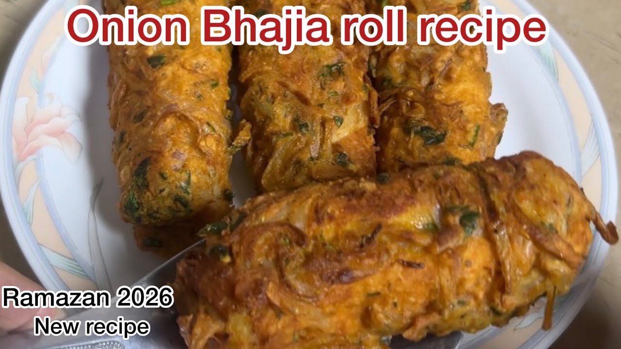 Onion Bhajia Roll Recipe |Snacks Recipe |Bread  pakora recipe |Ramazan special new recipe
