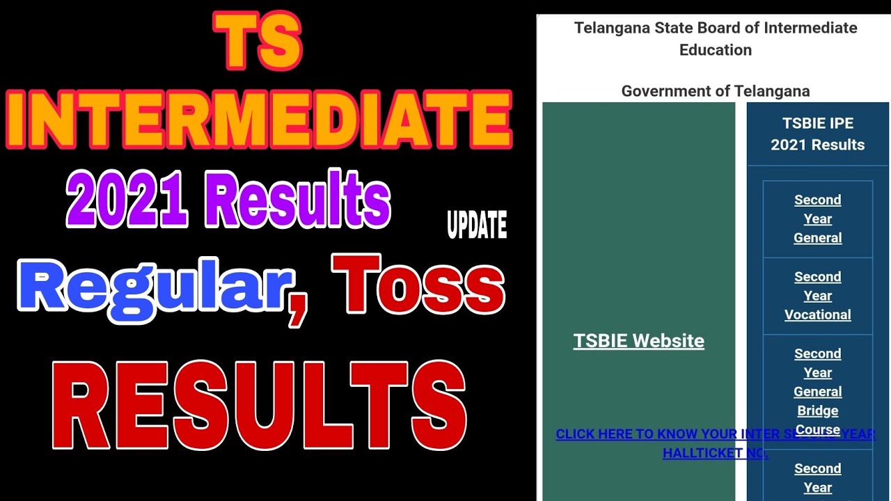 TS INTERMEDIATE Results 2021 Toss Results updates | Toss ssc, Inter Students Declared to be pass