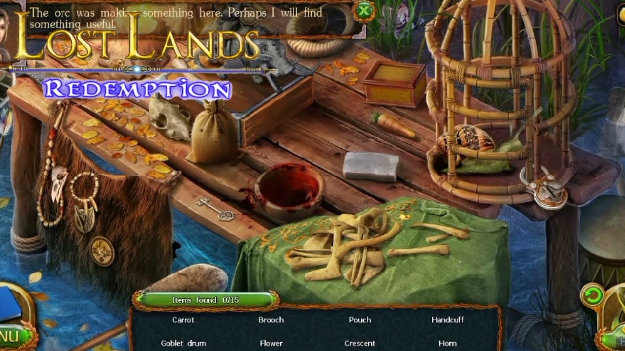 Find all items inside orc cave in Lost Lands 7: Redemption. Mini Game.