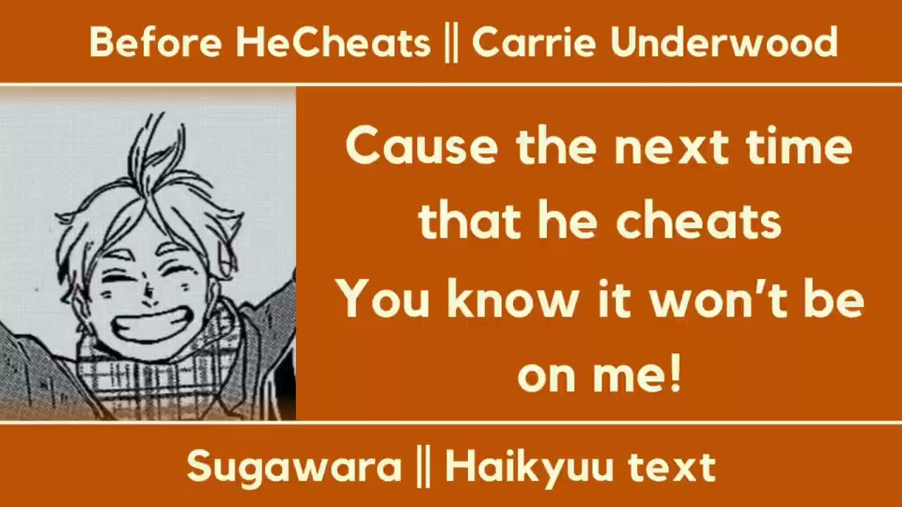 Before He Cheats || Sugawara || Haikyuu Texts