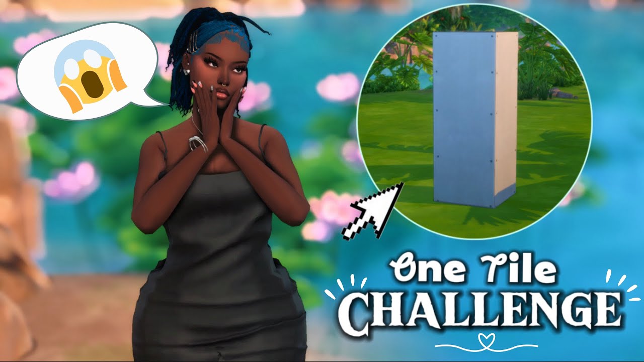 Beating the ONE TILE CHALLENGE?! 😱 | The Sims 4 Challenges