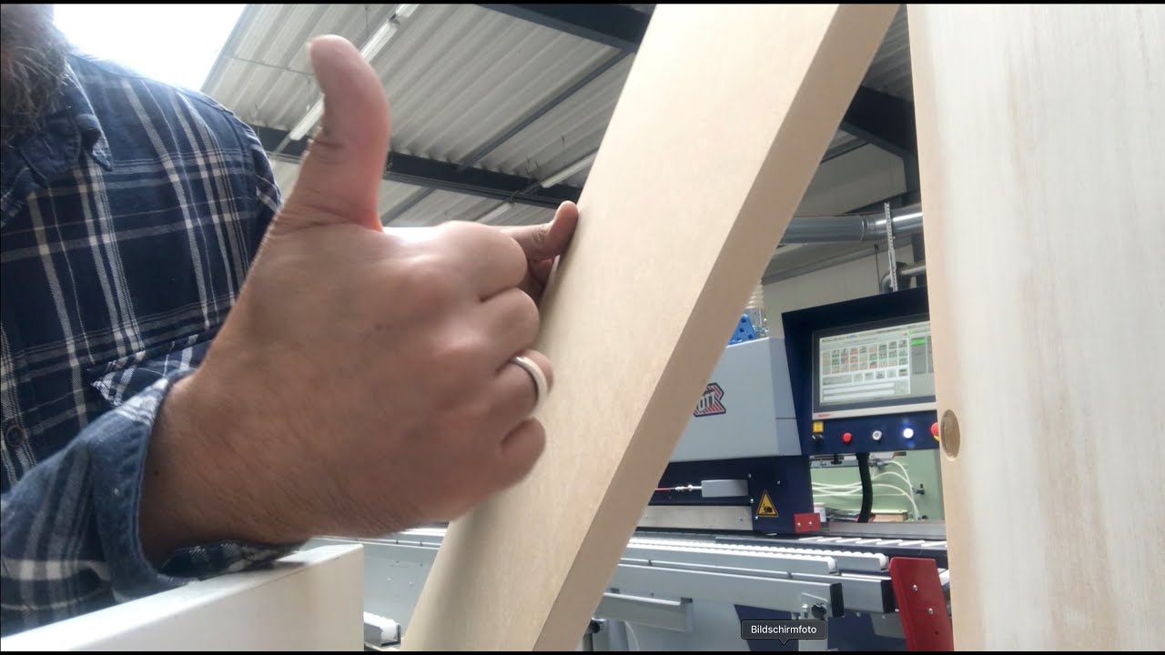 Firing up our Ott Tornado Edge Banding Machine