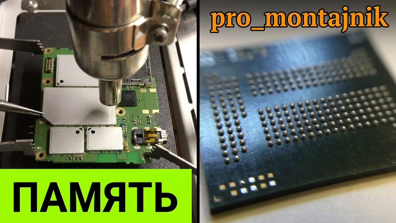 Замена микросхемы памяти на телефоне Nokia 1 (TA-1047)