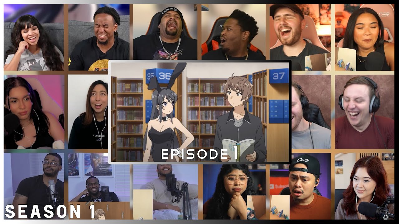 Rascal Does Not Dream of Bunny Girl Senpai Episode 1 Reaction Mashup | 青春ブタ野郎