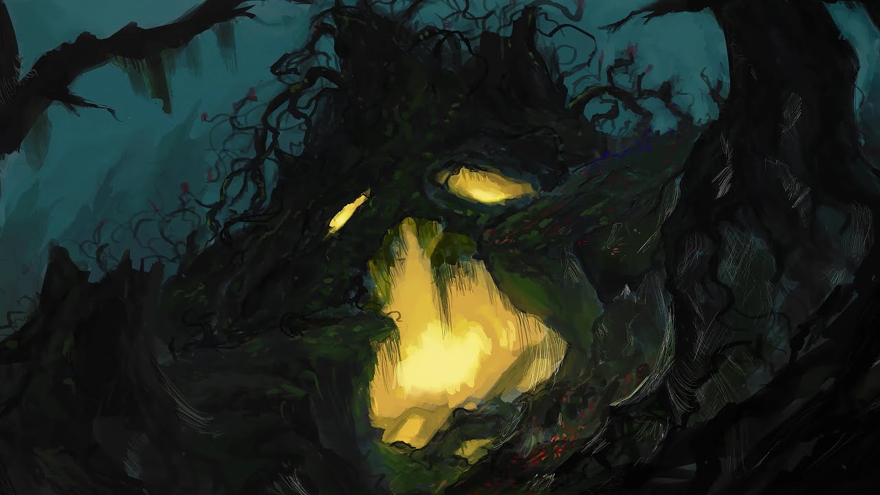 Dark Forest Sounds |  Fantasy Forest soundscape | D&D ambience | 2 hours