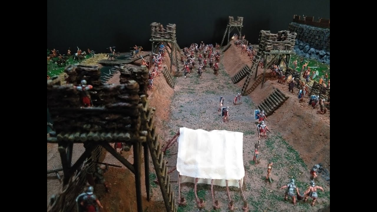 Julius Caesar Conqueror of Gaul - a Roman diorama 1/72 scale