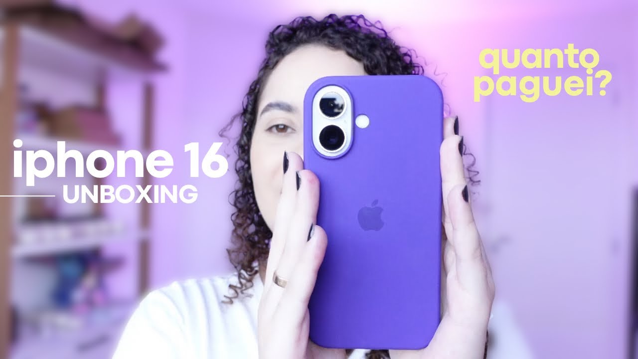 UNBOXING E REVIEW DO MEU IPHONE 16