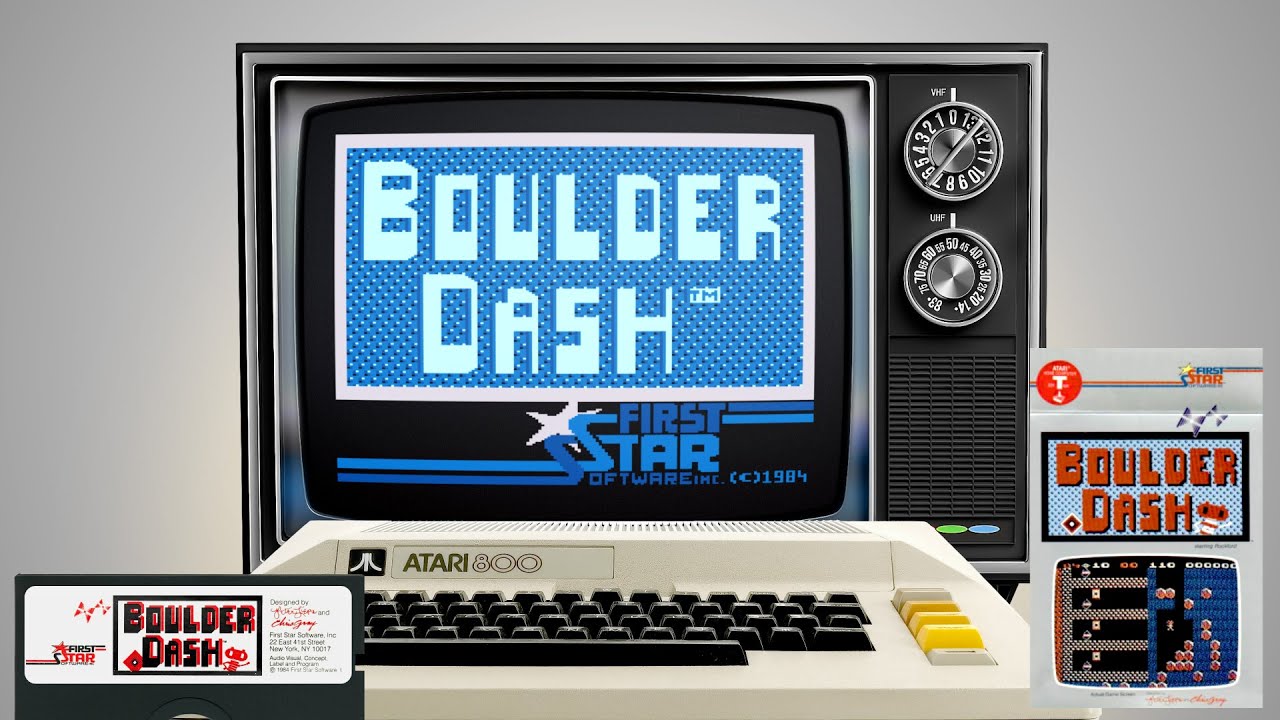 Boulder Dash - First Star Software, 1984 - Atari 800 (4K)