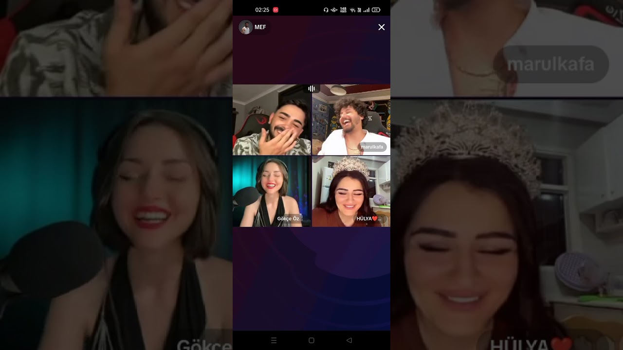 Mef,Gökçe,Marul,Hülya 🤣🤦Full Kesintisiz Yayın🧐|22/08/2023|😱