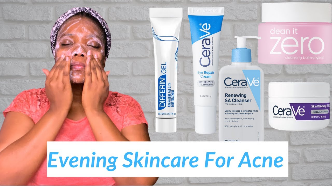 Evening Skincare Routine For Acne | How to layer acne treatments in your skincare routine | Dr Janet