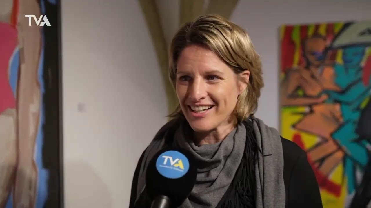 Künstlerin Elvira Bach bei TVA Blitzlicht vom 1  März 2022 - Ausstellung Retrospektive 2022