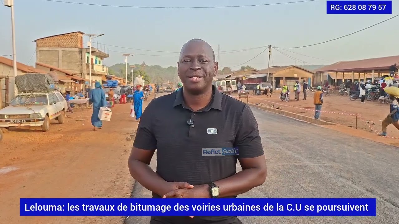 Lelouma: les travaux de bitumage des voiries urbaines se poursuivent