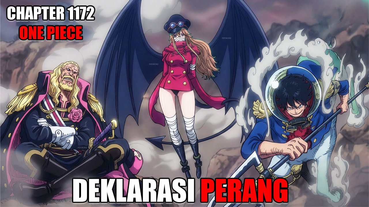 Review Chapter 1172 One Piece - Deklarasi Perang Besar Melawan Pemerintah Dunia Akhirnya Dimulai!