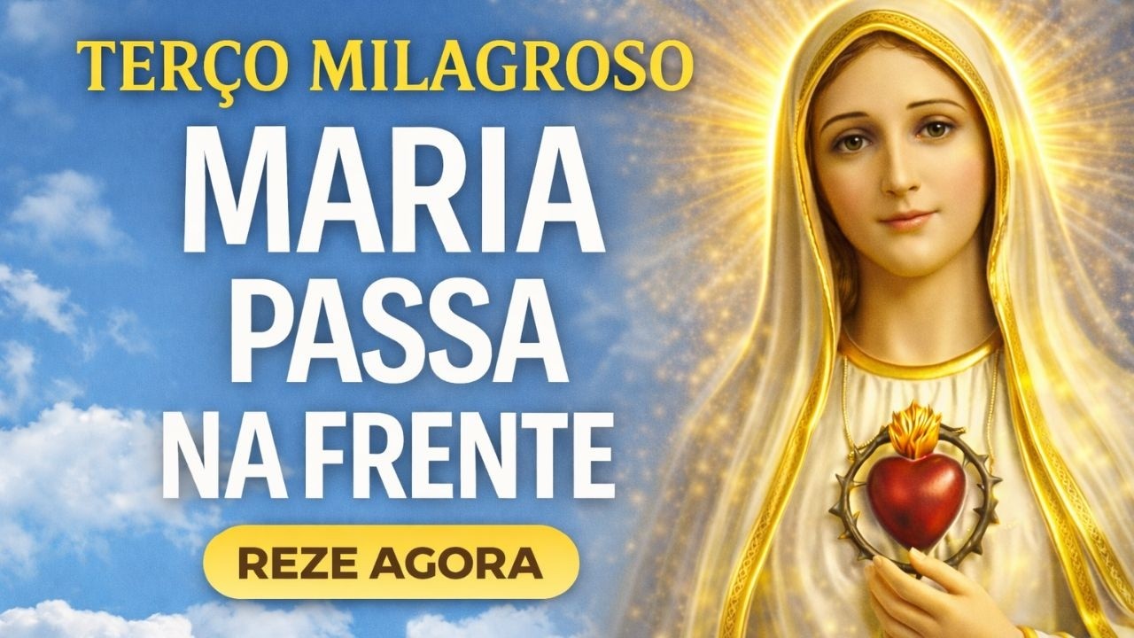 Oração da Manhã COM MARIA 🙏 Paz, Proteção e Força para esta Quarta-feira