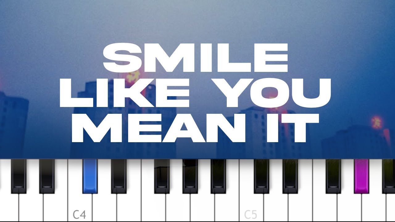 The Killers - Smile Like You Mean It  (piano tutorial)