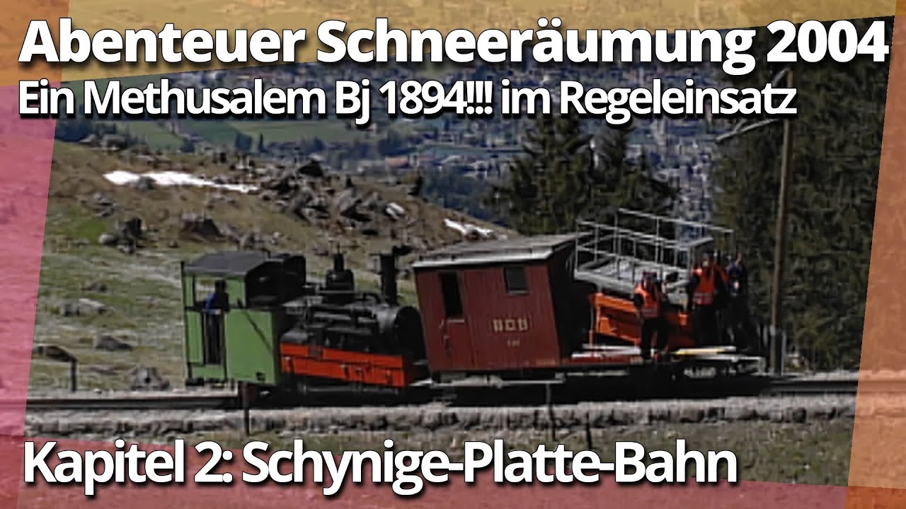 Schynige-Platte: Schneeräumung mit einer 130-jährigen