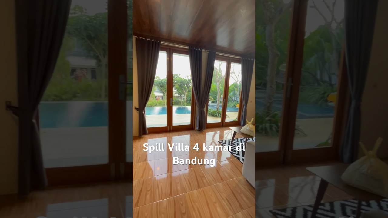 Spill Villa keluarga di Bandung 4 kamar muat 15 orang