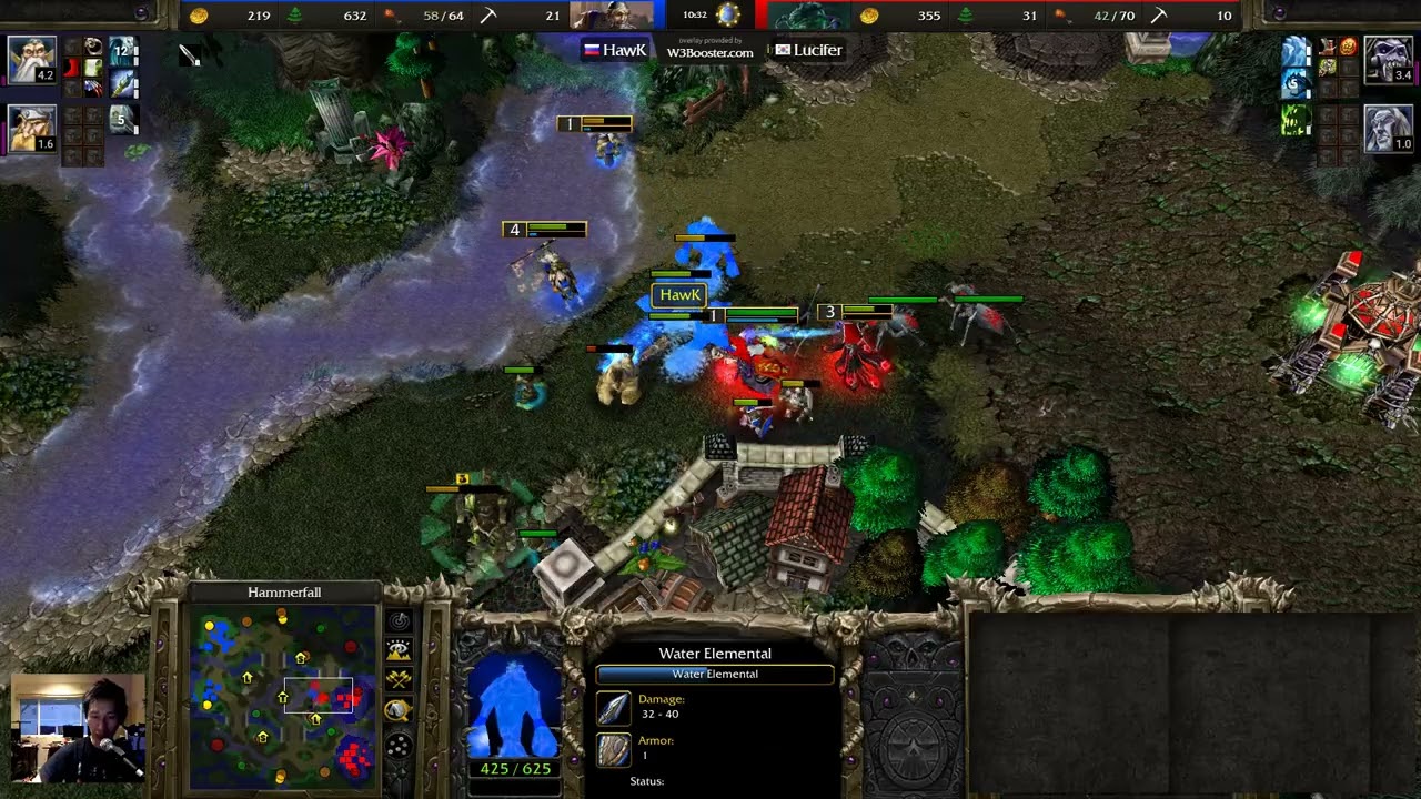 Люцифер (UD) против Хоука (HU) - WarCraft 3 - Кубок Дельфина - WC4379