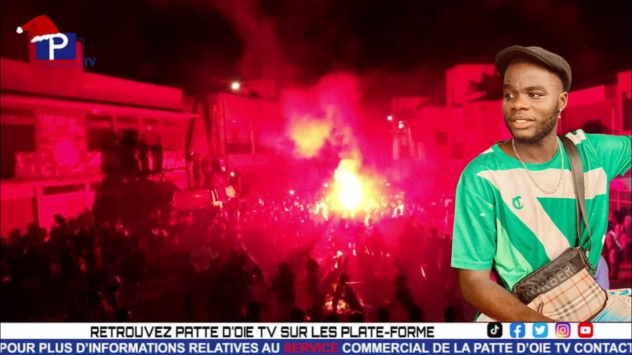 FEU DE JOIE PAPI SICO : Regardez la folle ambiance des jeunes de la commune de Patte d'Oie,