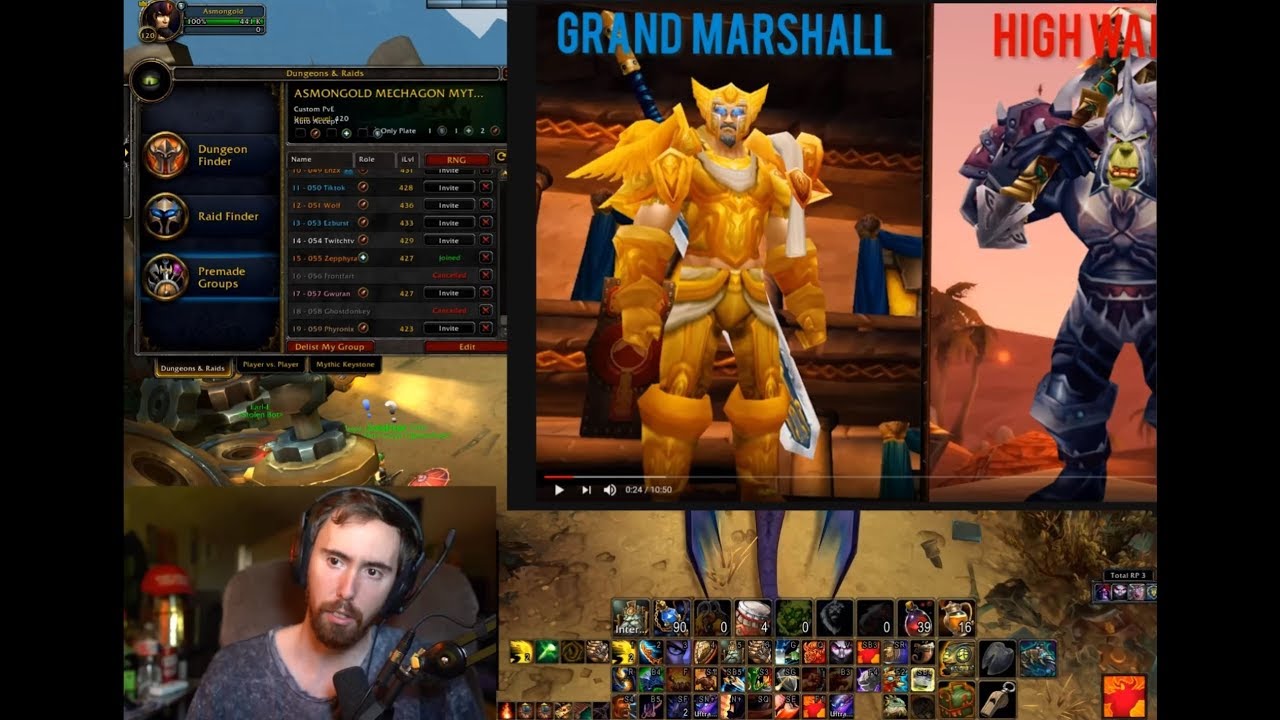 Asmongold Reacts to Rank 14 Classic Grind