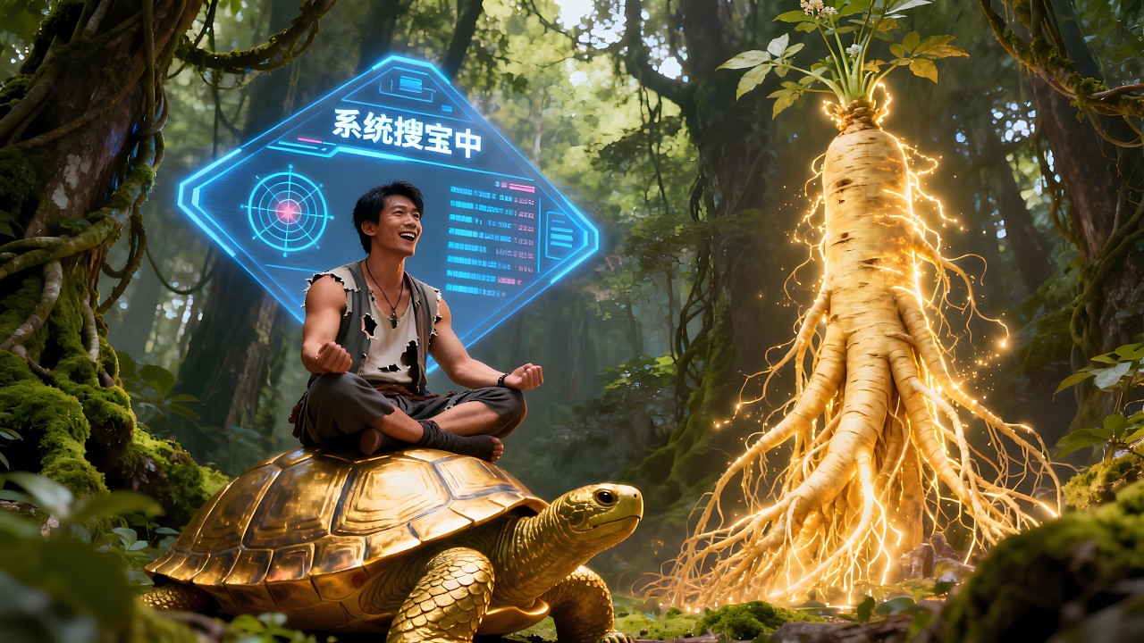 【新劇完結】🔥隨手寵物竟是神獸玄武？看我利用搜寶系統搜尋千年人參實現人生暴富