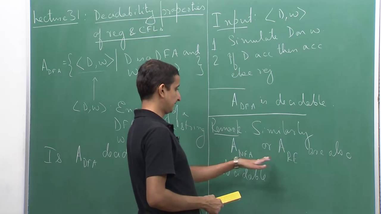 Decidability properties of Regular and Context Free Languages