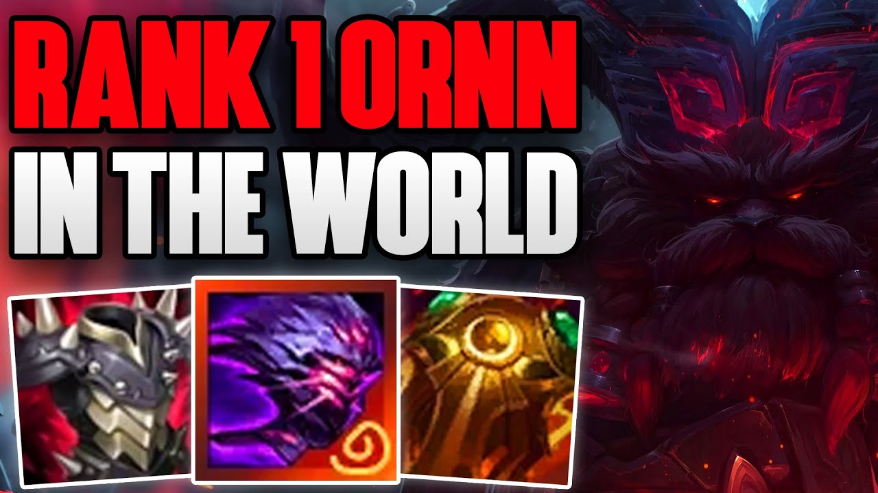 RANK 1 ORNN IN THE WORLD CHALLENGER GAMEPLAY! | CHALLENGER ORNN TOP | Patch 13.8 S13