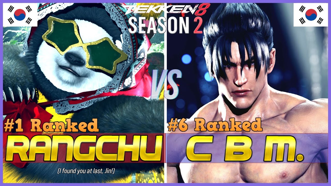 Tekken 8 ▰ RANGCHU (#1 Ranked Panda) Vs CBM (#6 Ranked Jin) ▰ T8 High Level Gameplay