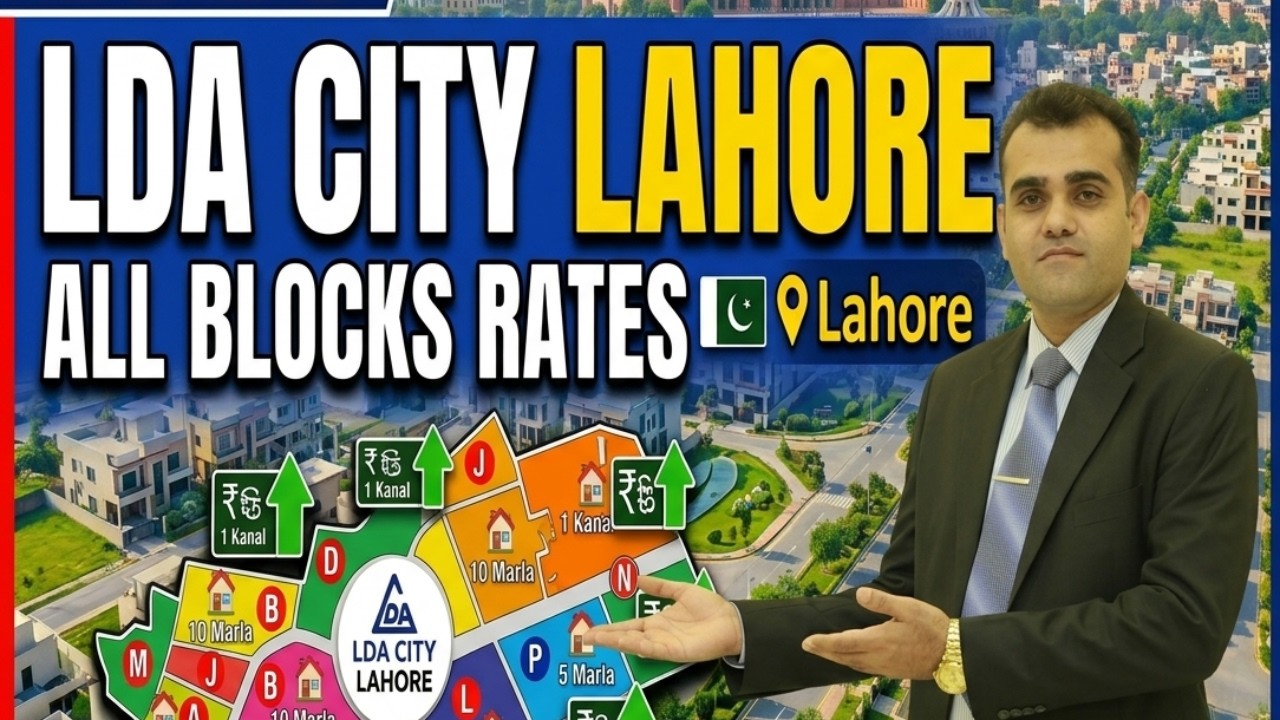 LDA CITY LAHORE ALL BLOCKS RATE