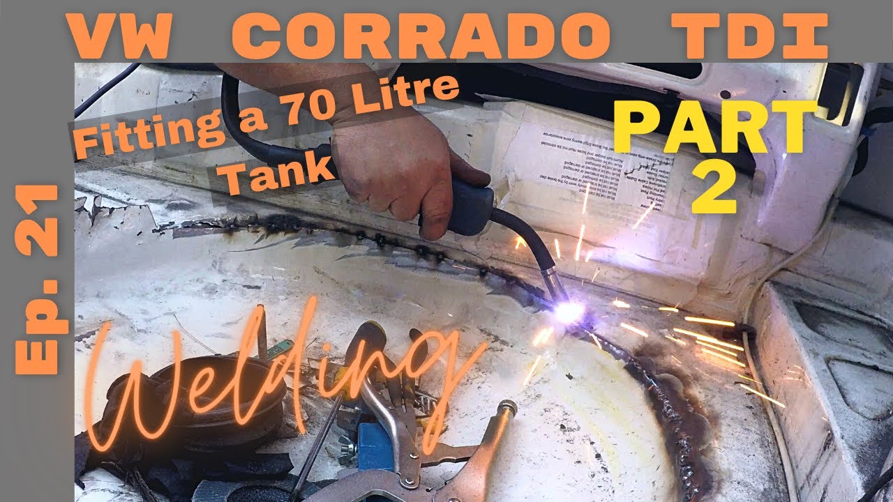 Corrado TDI Ep 21: Finishing the 70L fuel tank swap - Part 2 - Welding