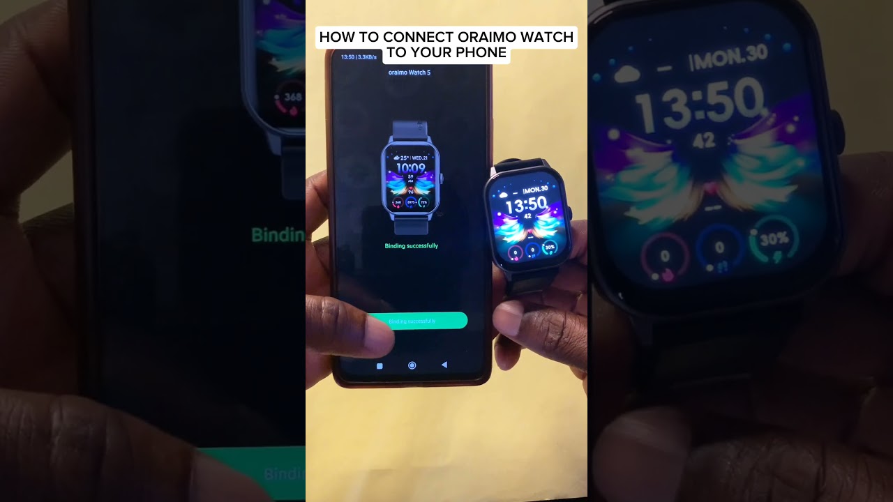 How To Connect Oraimo Watch To Your Phone #Oraimo #oraimowatch