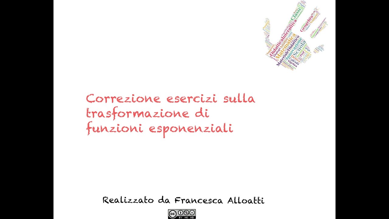 Esercizi - Trasformazione di funzioni esponenziali nel piano cartesiano