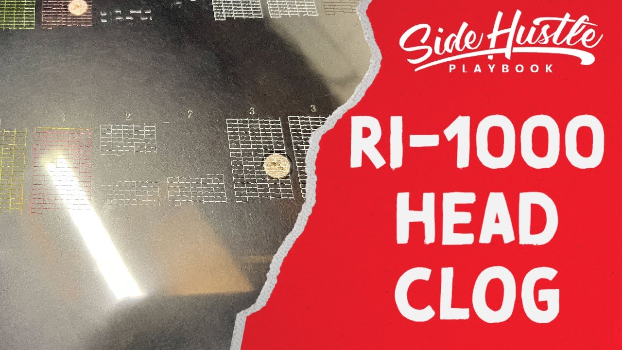 🔥 How to Fix a Clogged Print Head on a Ricoh RI 1000 DTG Printer!