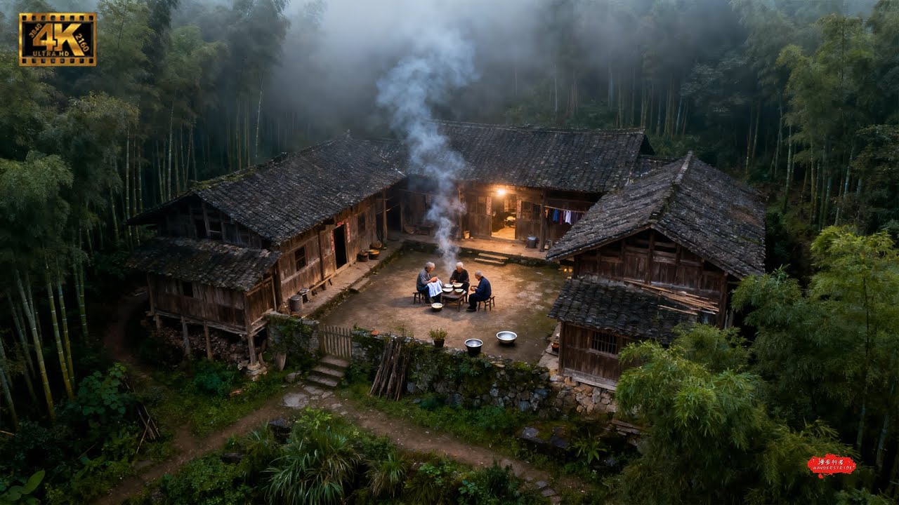 四川深山发现一古村落，距今已有174年历史，独自隐匿于大山之中，走近一看真是世外桃源 （4K HUD）