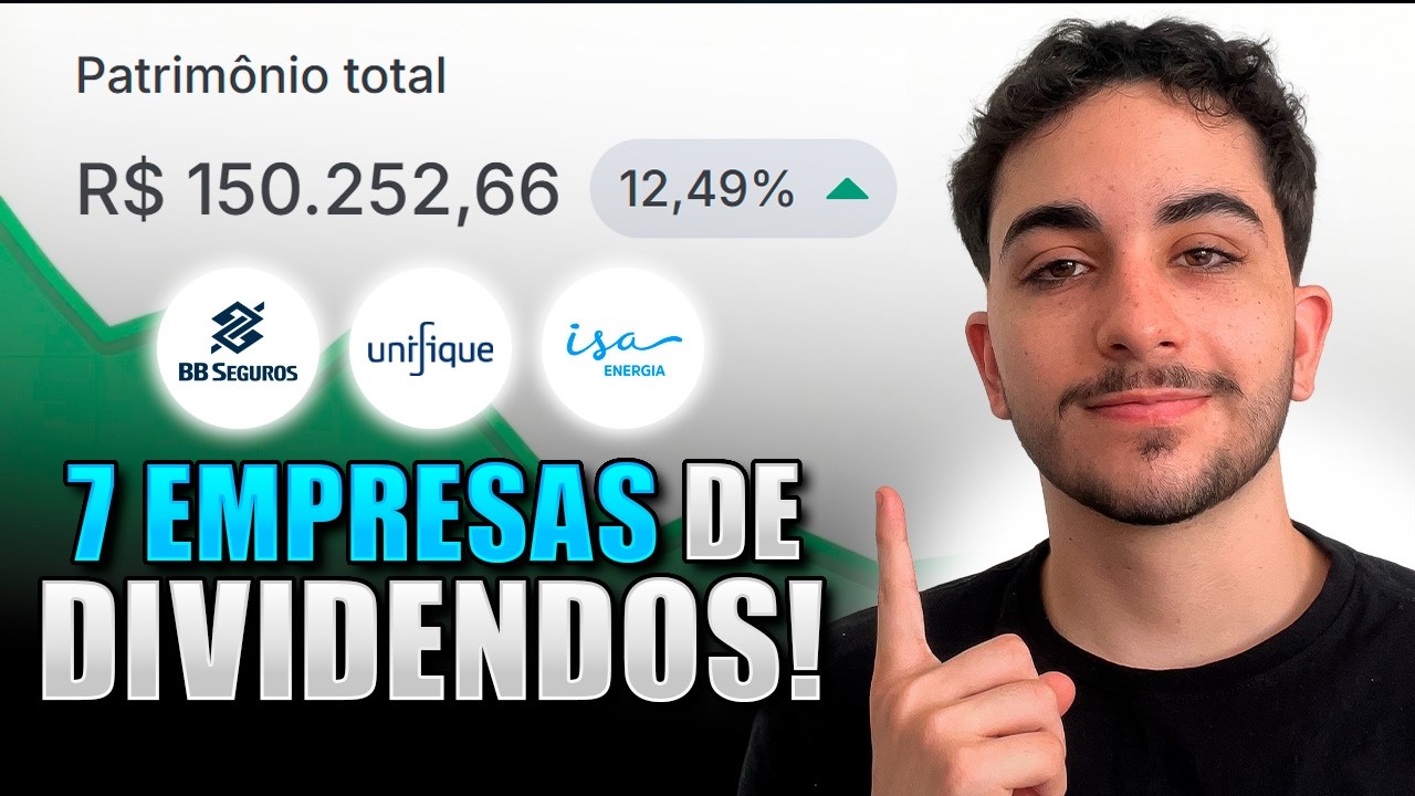 🚀 INSCRITO REVELOU CARTEIRA COM 7 AÇÕES DE DIVIDENDOS E MUITO BEM DIVERSIFICADA!