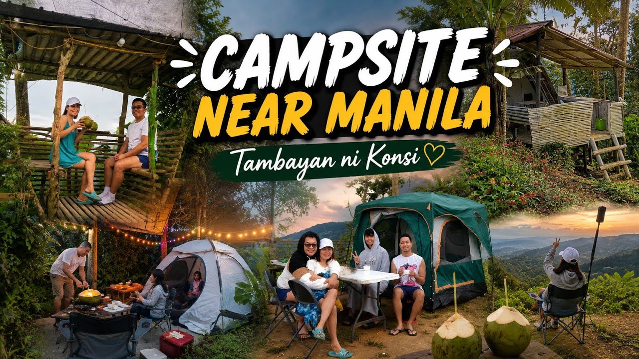 Sobrang Relaxing Mag CAMP sa Tambayan ni KONSI #camping #travelvlog