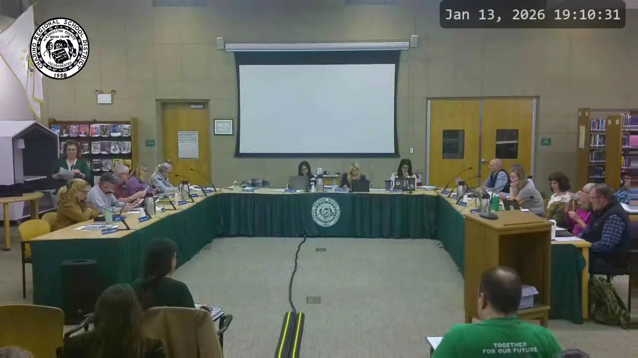 2026-01-13 School Committee Meeting