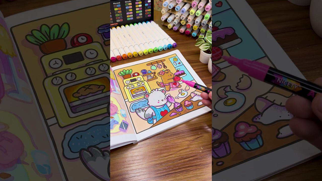 Baking | Comfy & Cozy Coloring Book | Jade Summer