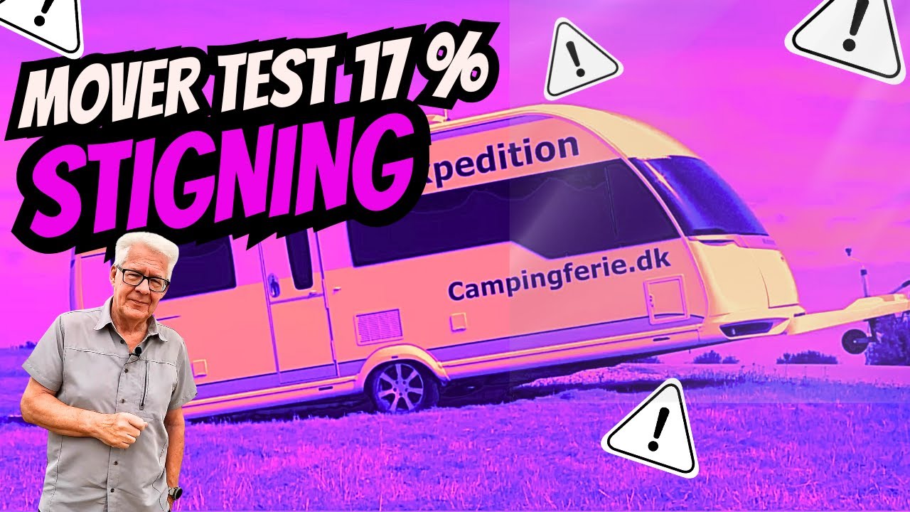 Kronings Mover test – klarer 17 % stigning med 1800 kg campingvogn!