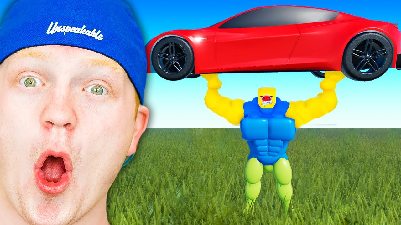 Building My Roblox Character To 100,000 STRENGTH!