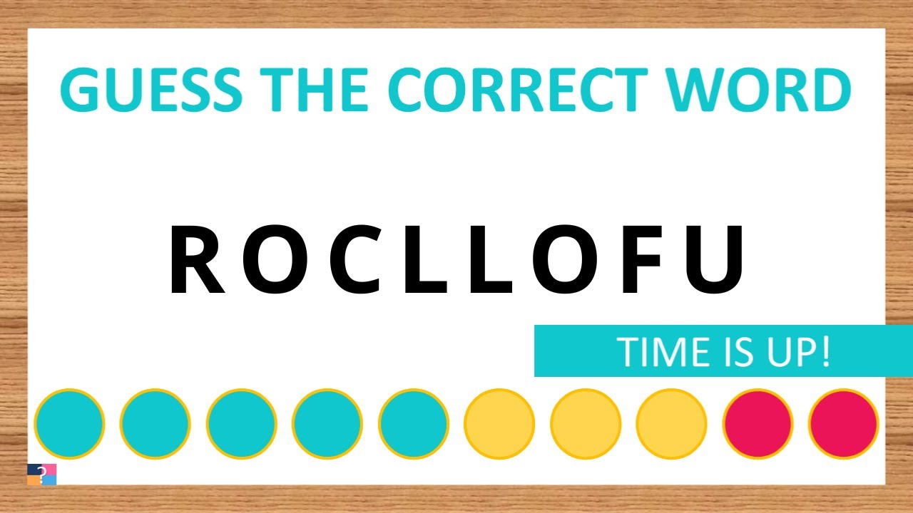 Guess the Correct Word! Unscramble in Record Time! 8 Letters | Agent Quiz