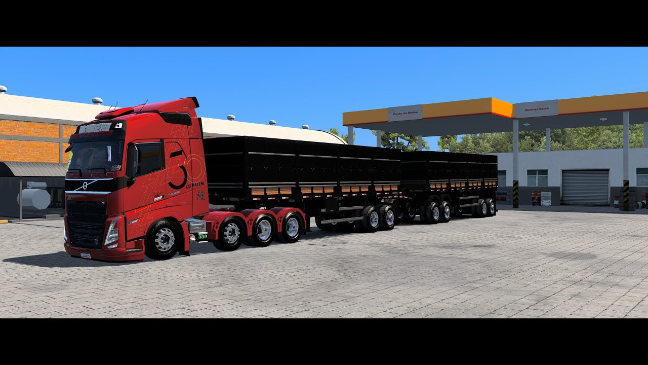 RODANDO NO MAPA ELDORADO PRO 1.55 COM VOLVO FH540 NO RODOTREM DOLLY